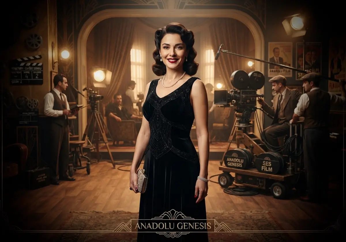 Cahide Sonku'nun 1940'lı yılların film stüdyosunda tarihi atmosfer içinde betimlenen sinematik portresi ve Türk sinemasındaki öncü rolü.