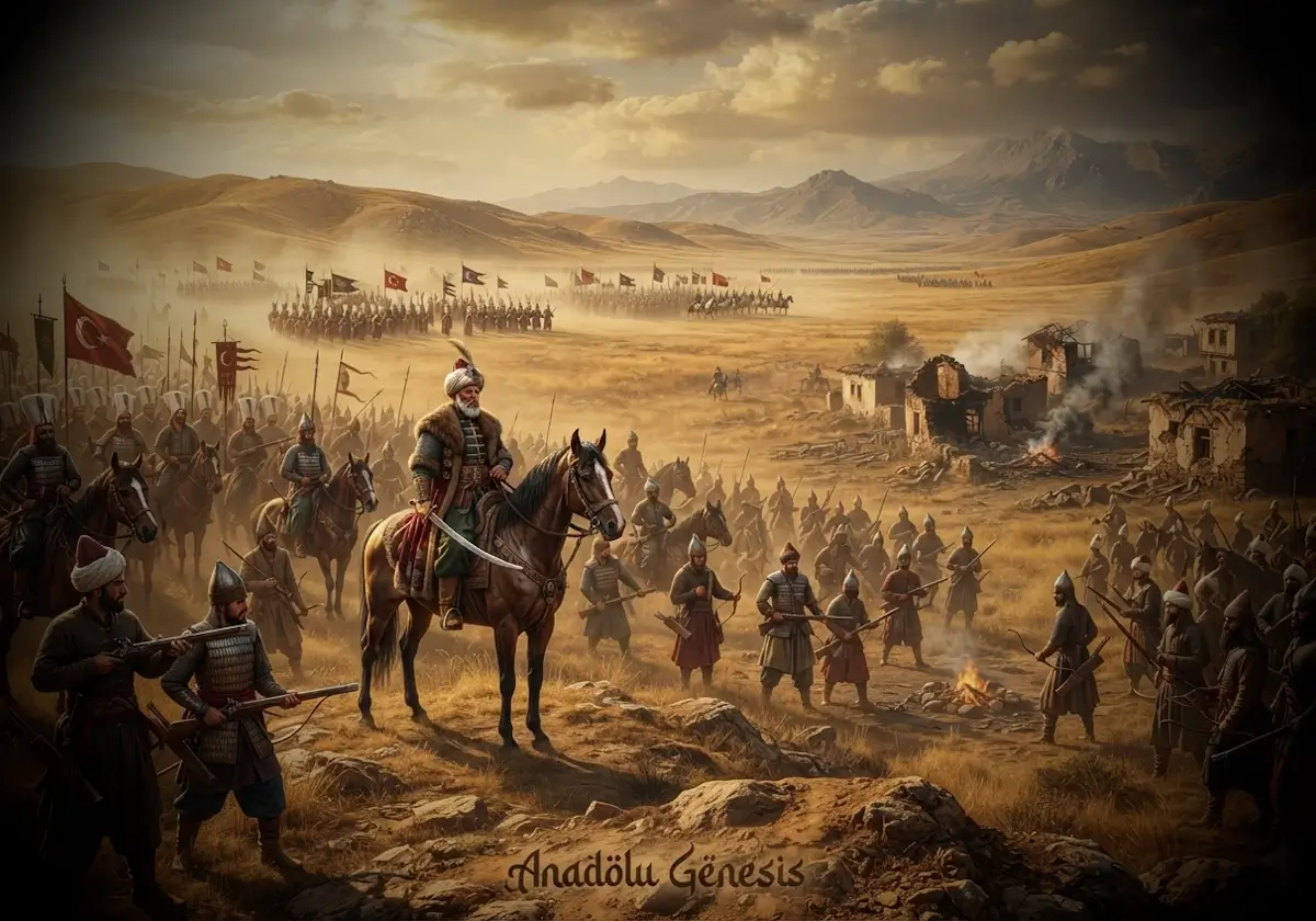 1607–1608 Kalenderoğlu İsyanı sırasında Anadolu'da Celali kuvvetleri ile Osmanlı ordusunun karşı karşıya gelişini betimleyen tarihî sahne.