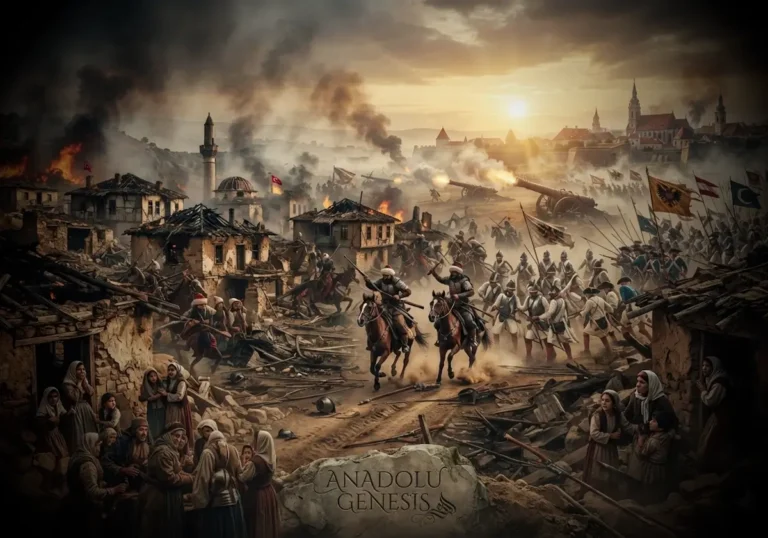 1683-1791 Osmanlı-Avusturya Savaşları'nı temsil eden, Osmanlı ve Habsburg ordularının tarihsel atmosferde karşı karşıya geldiği sahne.