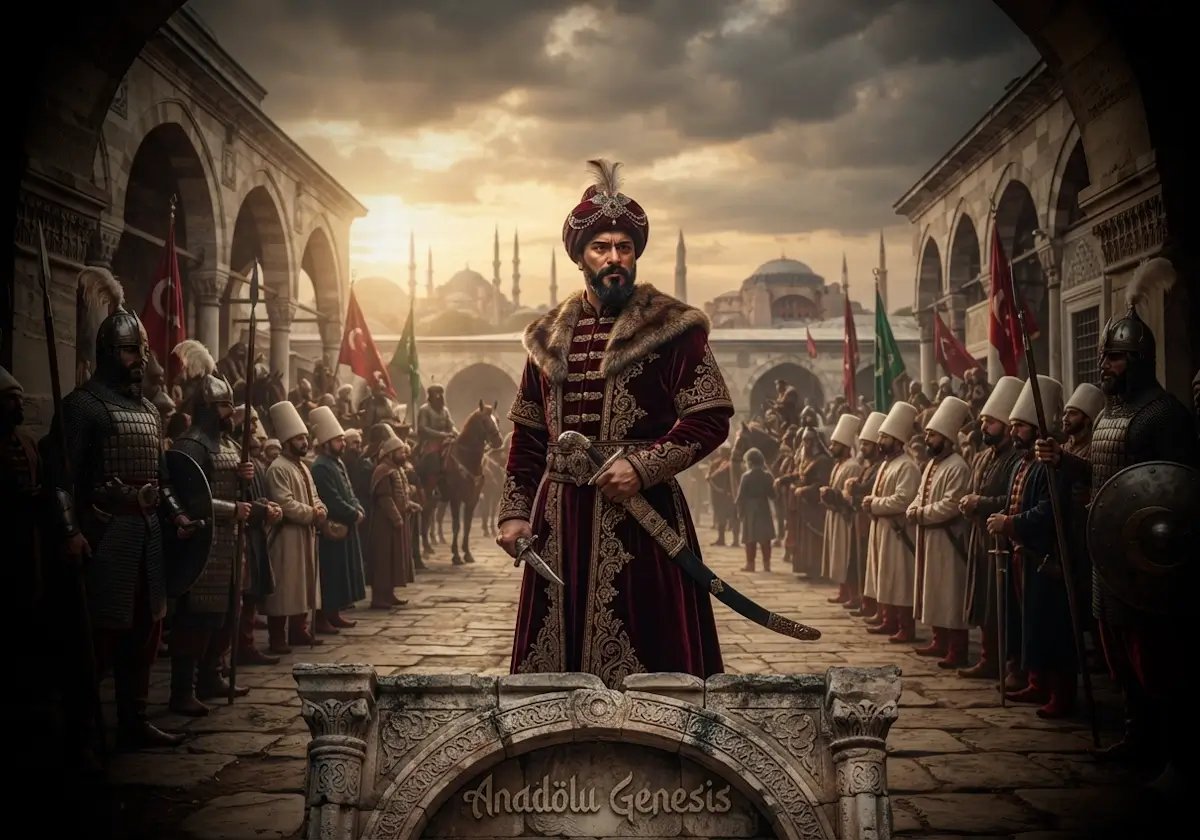 Osmanlı şehzadesi Selim'in tahta çıkış öncesindeki siyasi atmosferini ve Osmanlı taht mücadelesini yansıtan tarihî sahne.